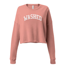 Load image into Gallery viewer, Women's Cropped Varsity Sweatshirt