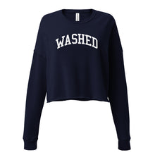 Load image into Gallery viewer, Women's Cropped Varsity Sweatshirt