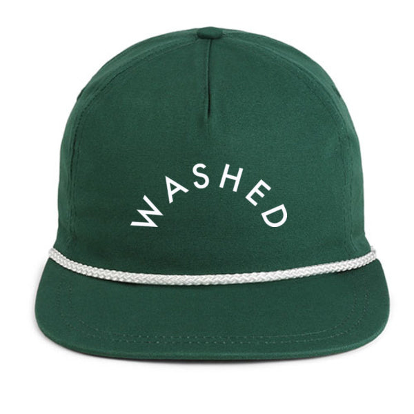 Washed Arch Rope Hat - Green